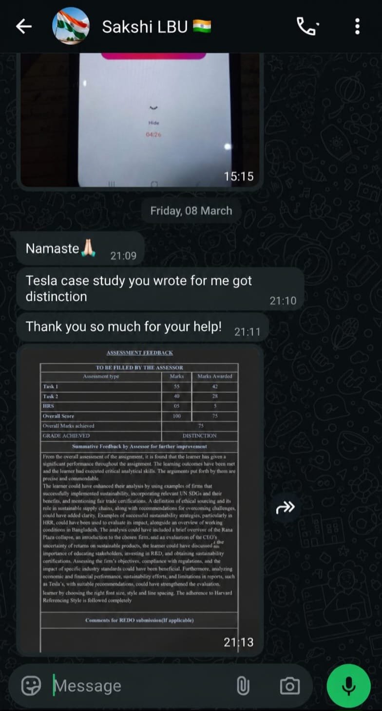 Testimonial screenshot
