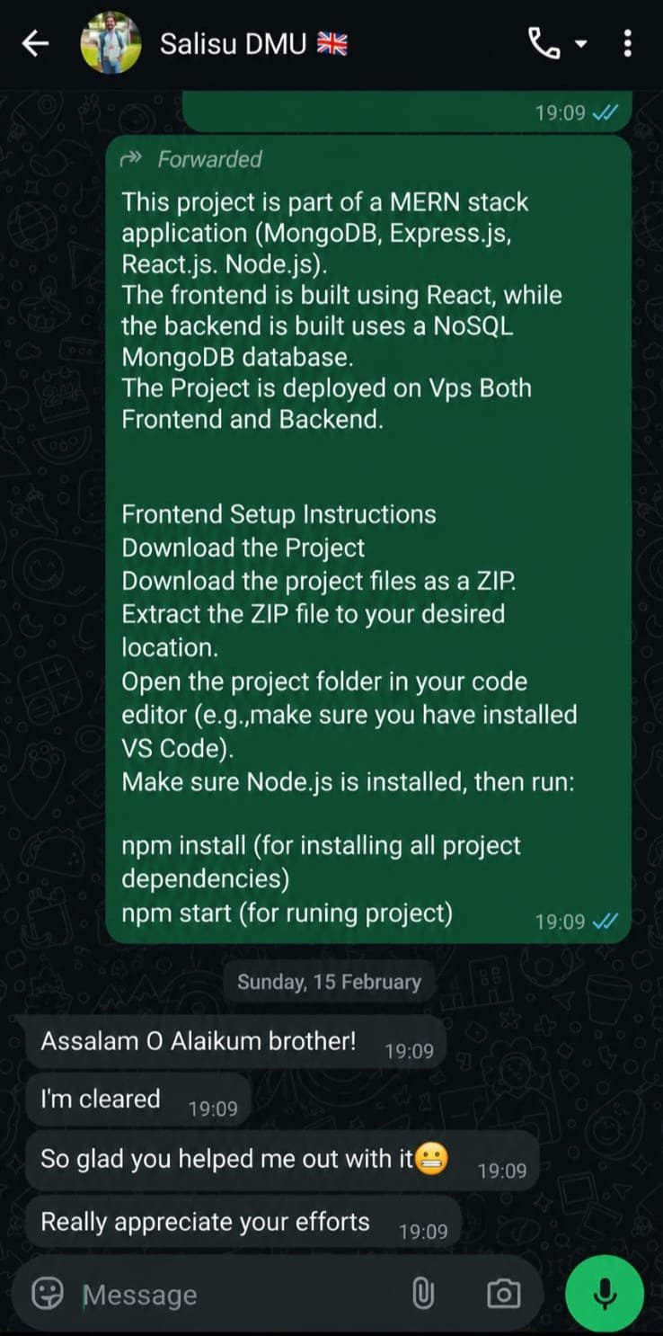 Testimonial screenshot